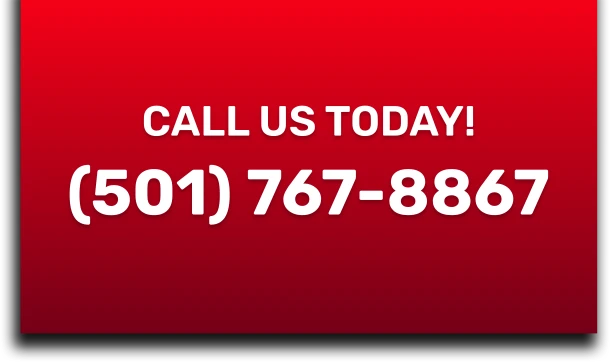Red button CTA with the wording "Call Us Today! (501) 767-8867 -- KEP Doggie Dude Ranch